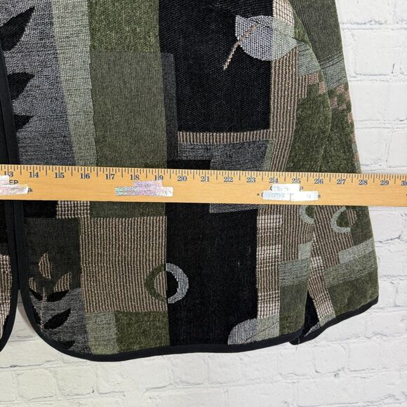 Vintage Dressbarn Jacket Women Plus Size 3X Tapestry Patchwork Full Zip Coat - Picture 7 of 12
